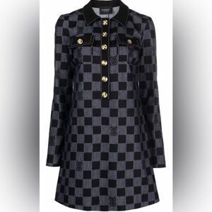 Giambattista Valli - Denim Checkered Dress NTW